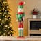Glitzhome® 23.5"H Wooden Christmas Elf Dog Nutcracker